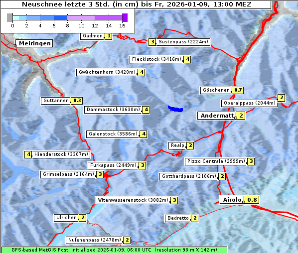 Neuschnee, 9. 1. 2026