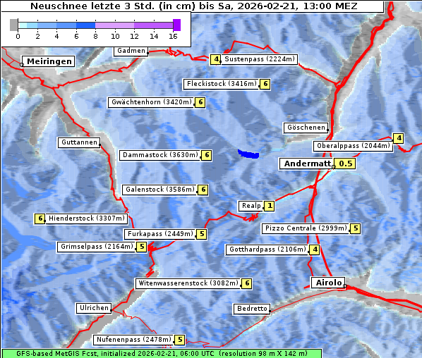 Neuschnee, 21. 2. 2026