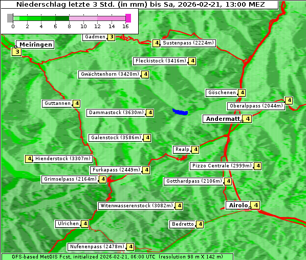 Niederschlag, 21. 2. 2026