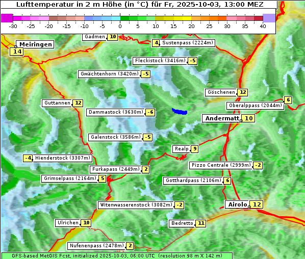 Temperatur, 3. 10. 2025