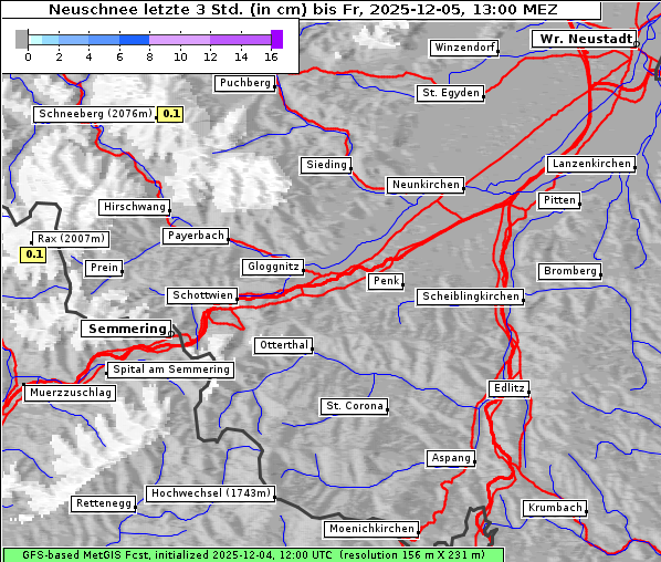 Neuschnee, 5. 12. 2025