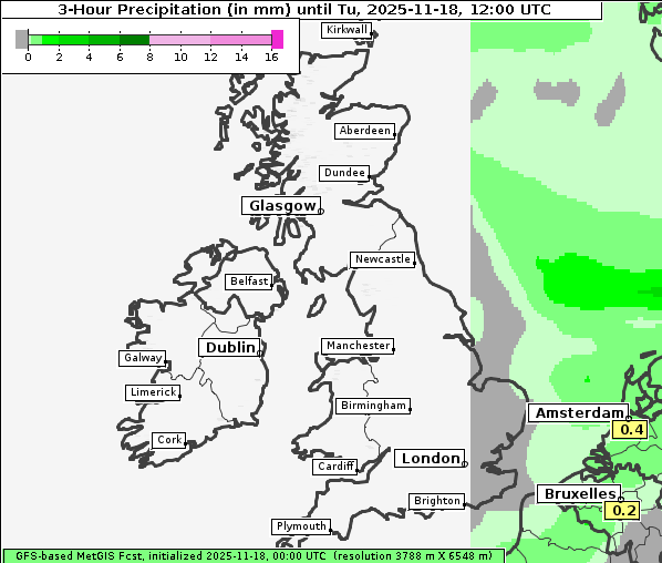 Niederschlag, 18. 11. 2025