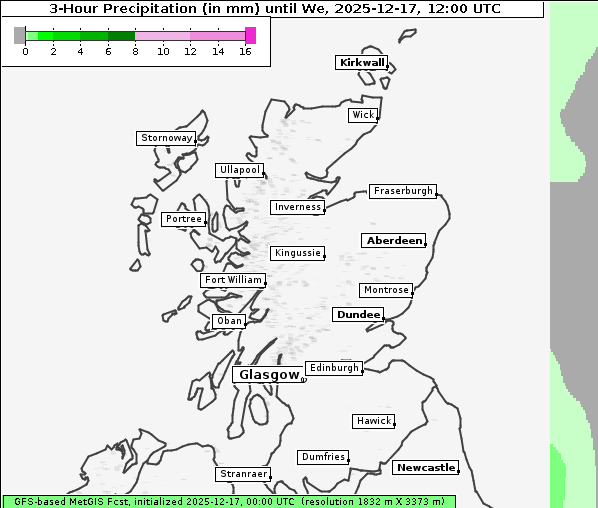 Niederschlag, 17. 12. 2025