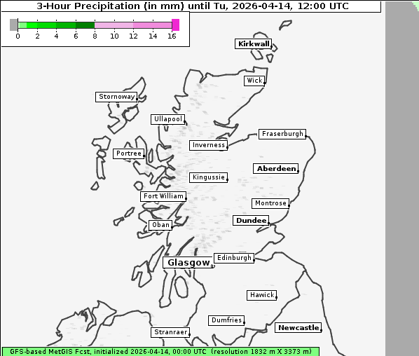 Niederschlag, 14. 4. 2026