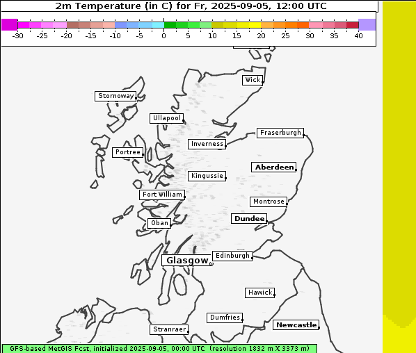 Temperatur, 5. 9. 2025