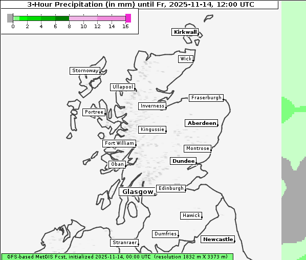 Niederschlag, 14. 11. 2025