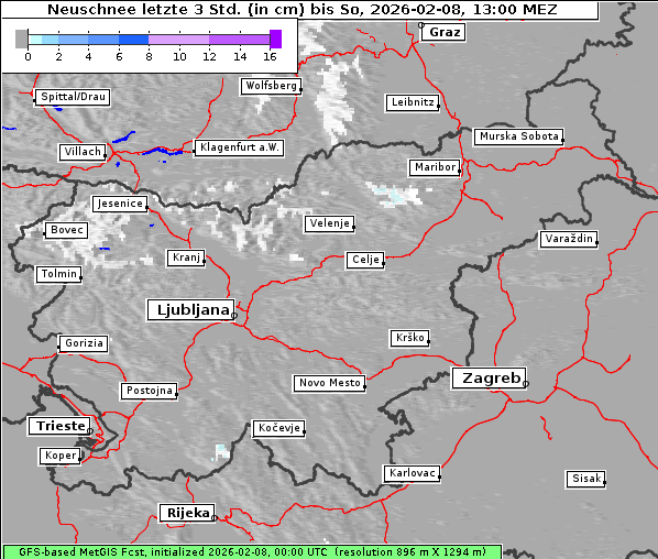 Neuschnee, 8. 2. 2026