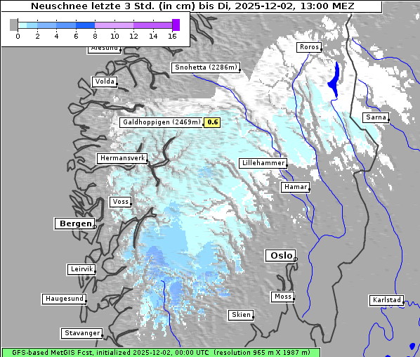 Neuschnee, 2. 12. 2025
