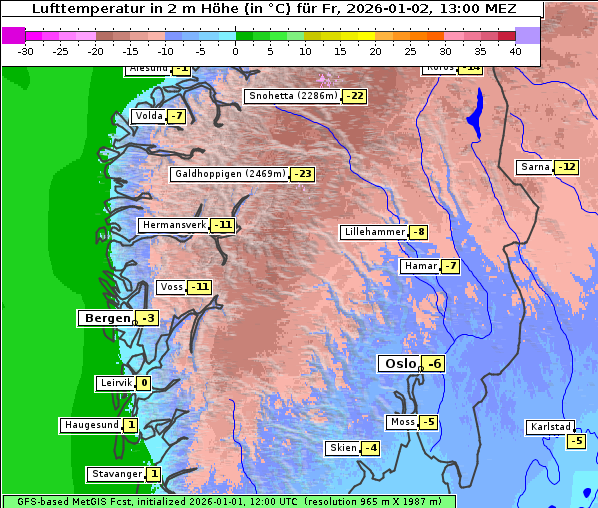 Temperatur, 2. 1. 2026