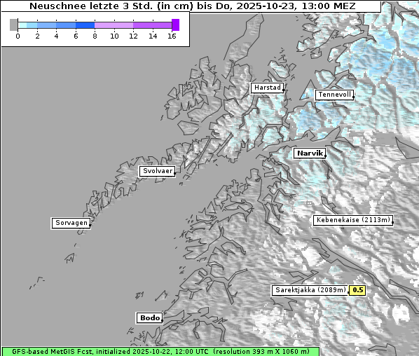 Neuschnee, 23. 10. 2025