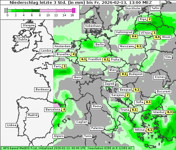 Niederschlag, 13. 2. 2026