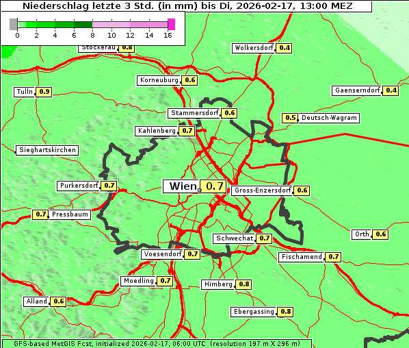 Niederschlag, 17. 2. 2026
