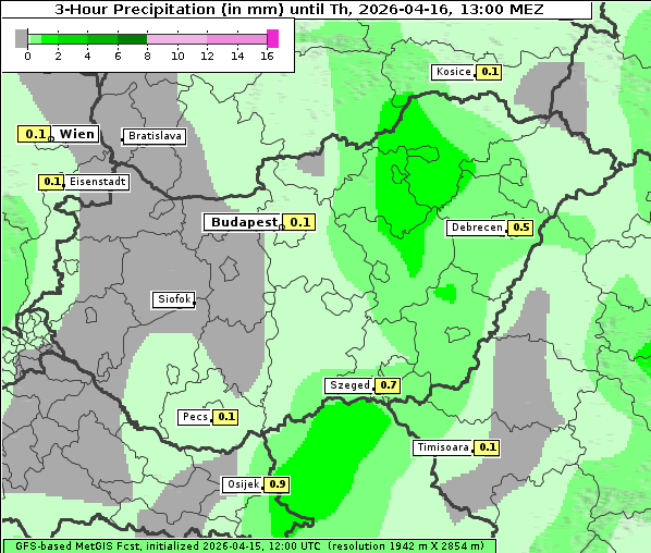 Niederschlag, 16. 4. 2026