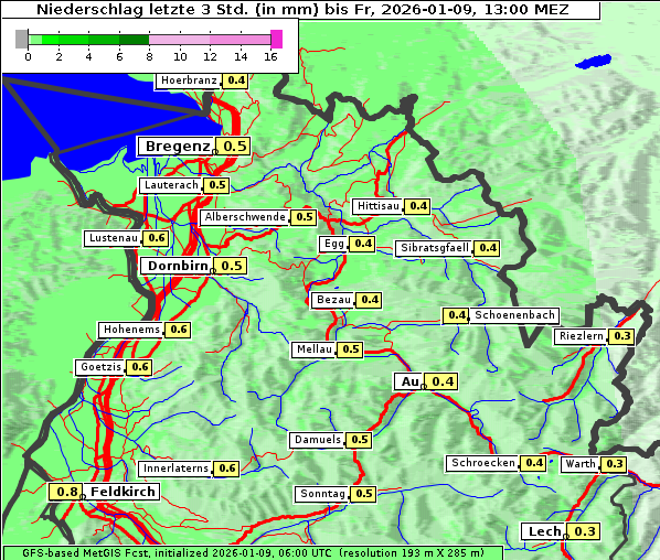 Niederschlag, 9. 1. 2026
