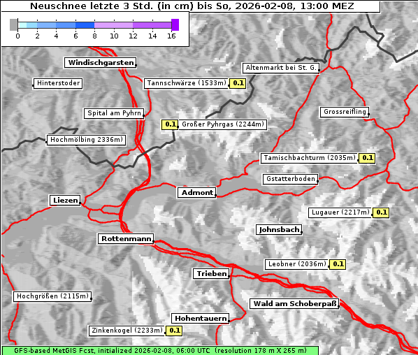 Neuschnee, 8. 2. 2026
