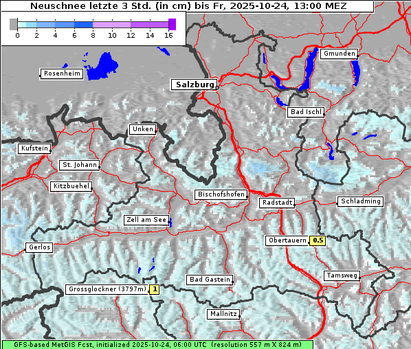 Neuschnee, 24. 10. 2025