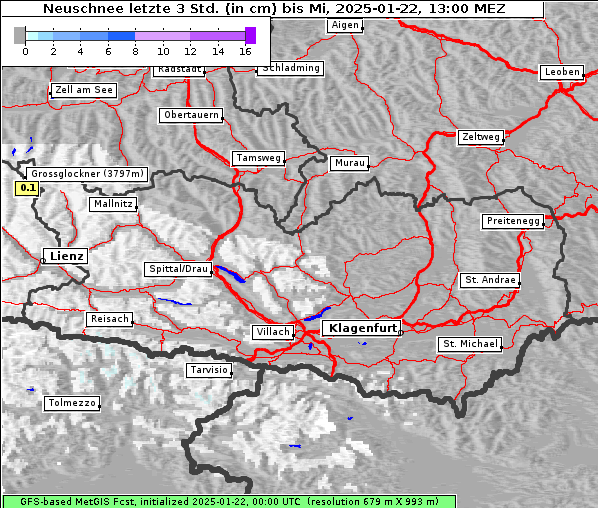 Neuschnee, 22. 1. 2025