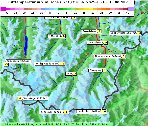 Temperatur, 15. 11. 2025