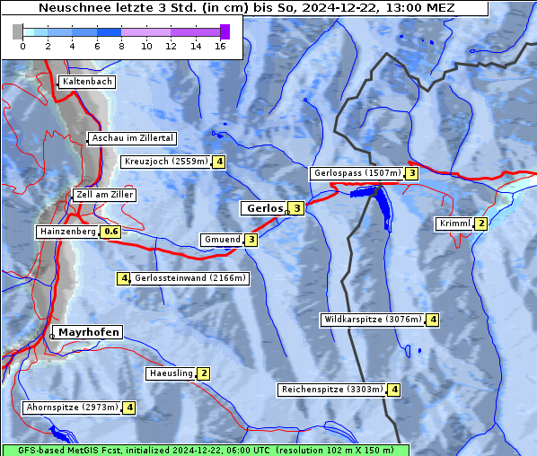 Neuschnee, 22. 12. 2024