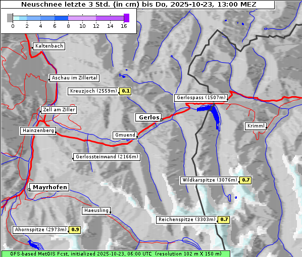 Neuschnee, 23. 10. 2025
