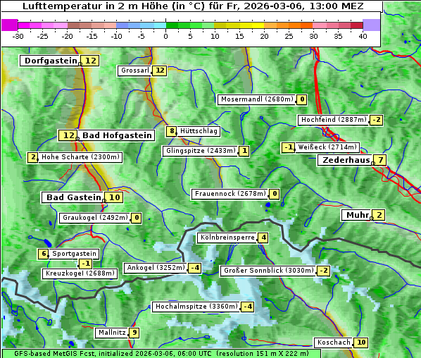 Temperatur, 6. 3. 2026