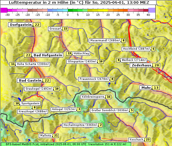 Temperatur, 1. 6. 2025