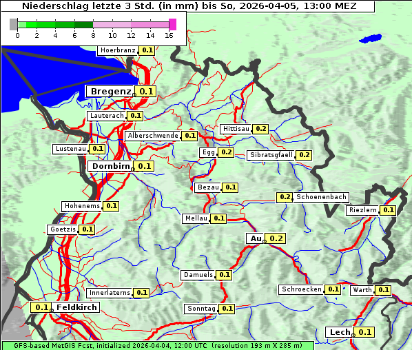 Niederschlag, 5. 4. 2026