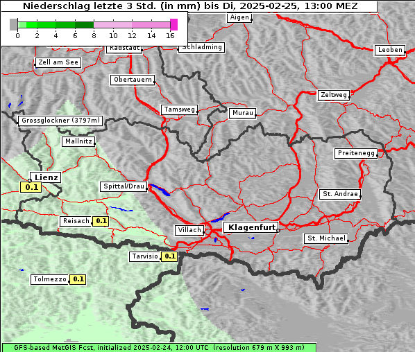 Niederschlag, 25. 2. 2025