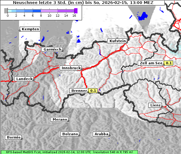 Neuschnee, 15. 2. 2026