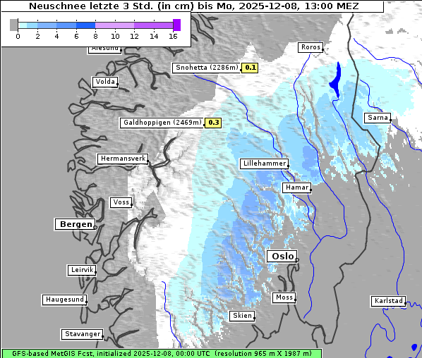 Neuschnee, 8. 12. 2025