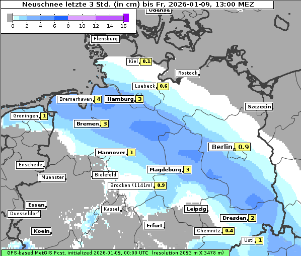 Neuschnee, 9. 1. 2026