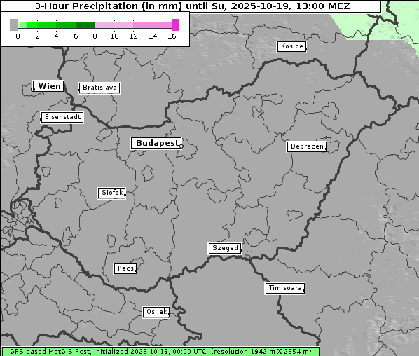 Niederschlag, 19. 10. 2025