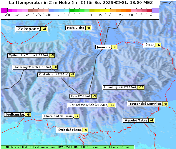 Temperatur, 1. 2. 2026