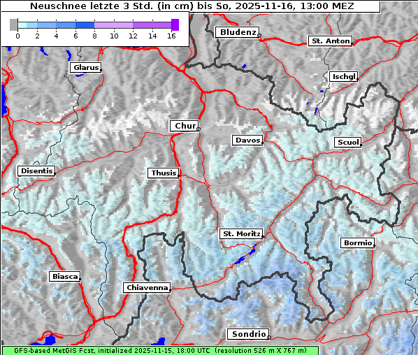 Neuschnee, 16. 11. 2025