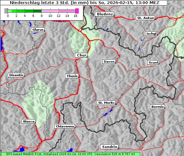 Niederschlag, 15. 2. 2026