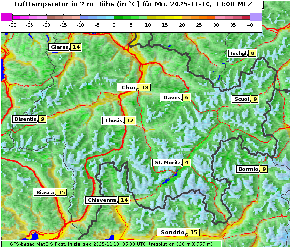 Temperatur, 10. 11. 2025
