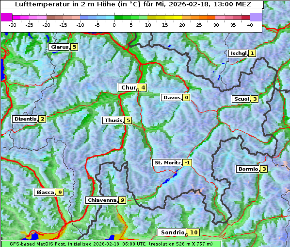 Temperatur, 18. 2. 2026