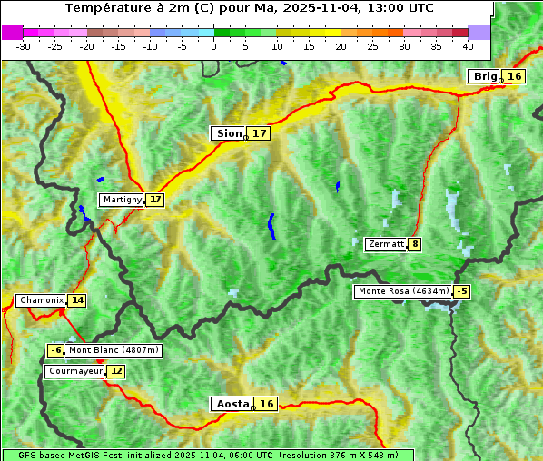 Temperatur, 4. 11. 2025