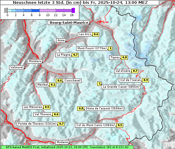 Neuschnee, 24. 10. 2025