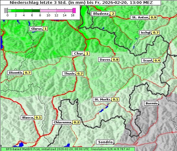 Niederschlag, 20. 2. 2026