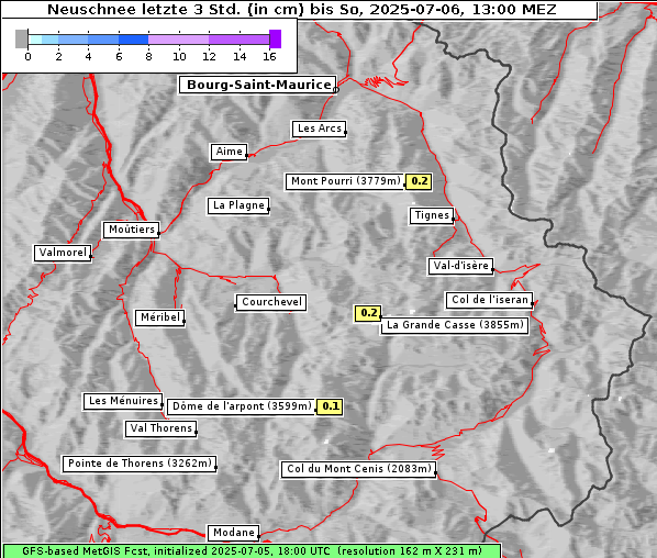 Neuschnee, 6. 7. 2025