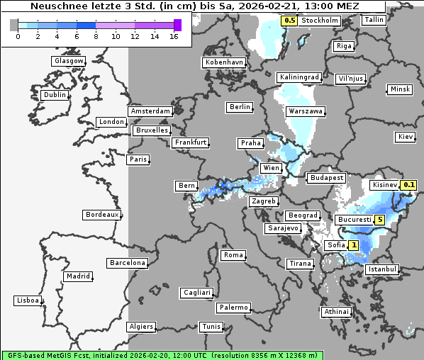 Neuschnee, 21. 2. 2026