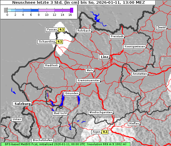 Neuschnee, 11. 1. 2026