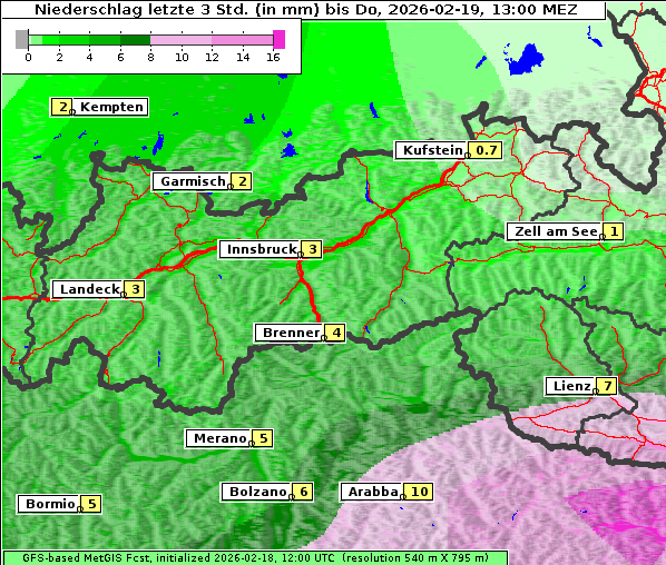 Niederschlag, 19. 2. 2026