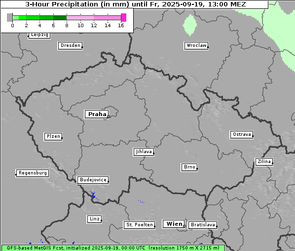 Niederschlag, 19. 9. 2025