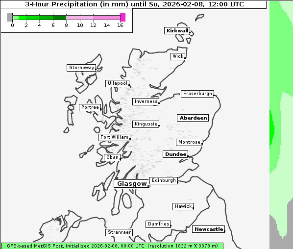 Niederschlag, 8. 2. 2026
