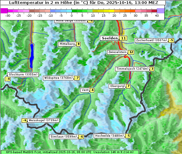 Temperatur, 16. 10. 2025