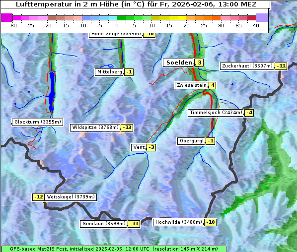Temperatur, 6. 2. 2026