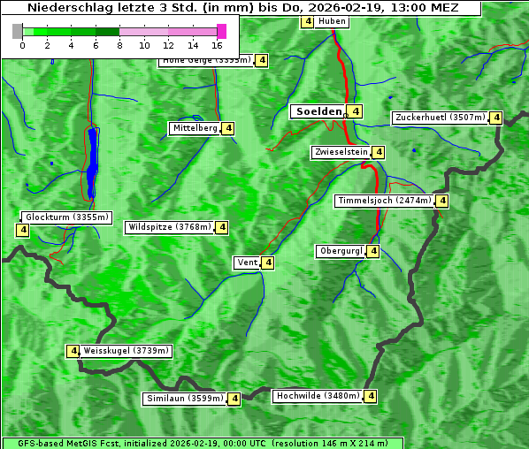 Niederschlag, 19. 2. 2026