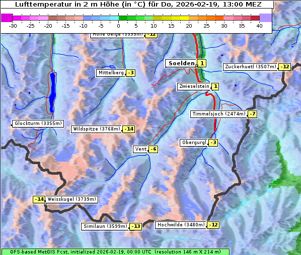 Temperatur, 19. 2. 2026